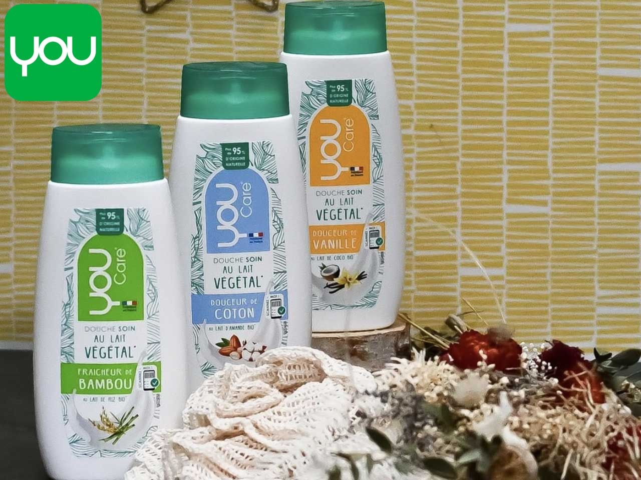 YOU lance ses nouveaux gels douche sains et naturels !