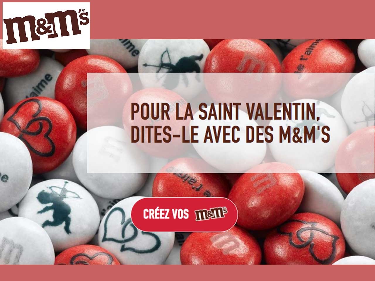 MyM&M’s® renouvelle ses éditions emblématiques spéciales Saint-Valentin