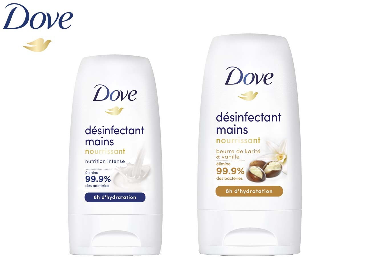 Dove lance son premier gel désinfectant nourrissant