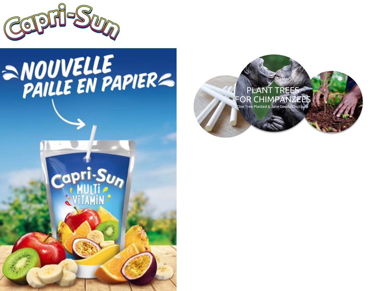 Capri-Sun lance sa paille en papier pour accompagner sa poche iconique