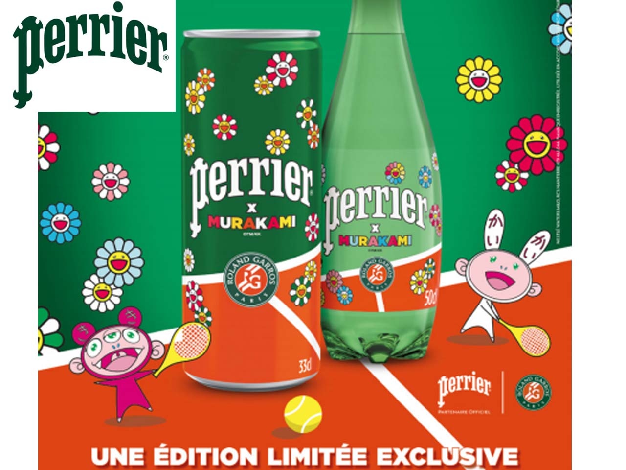 PERRIER® sort une édition limitée avec Takashi Murakami