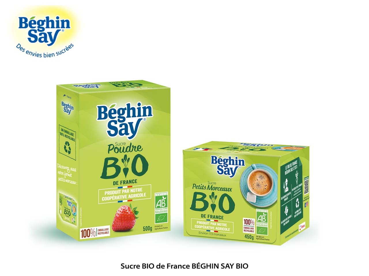 Béghin Say lance deux nouvelles gammes de sucre BIO, soucieuses de l’environnement