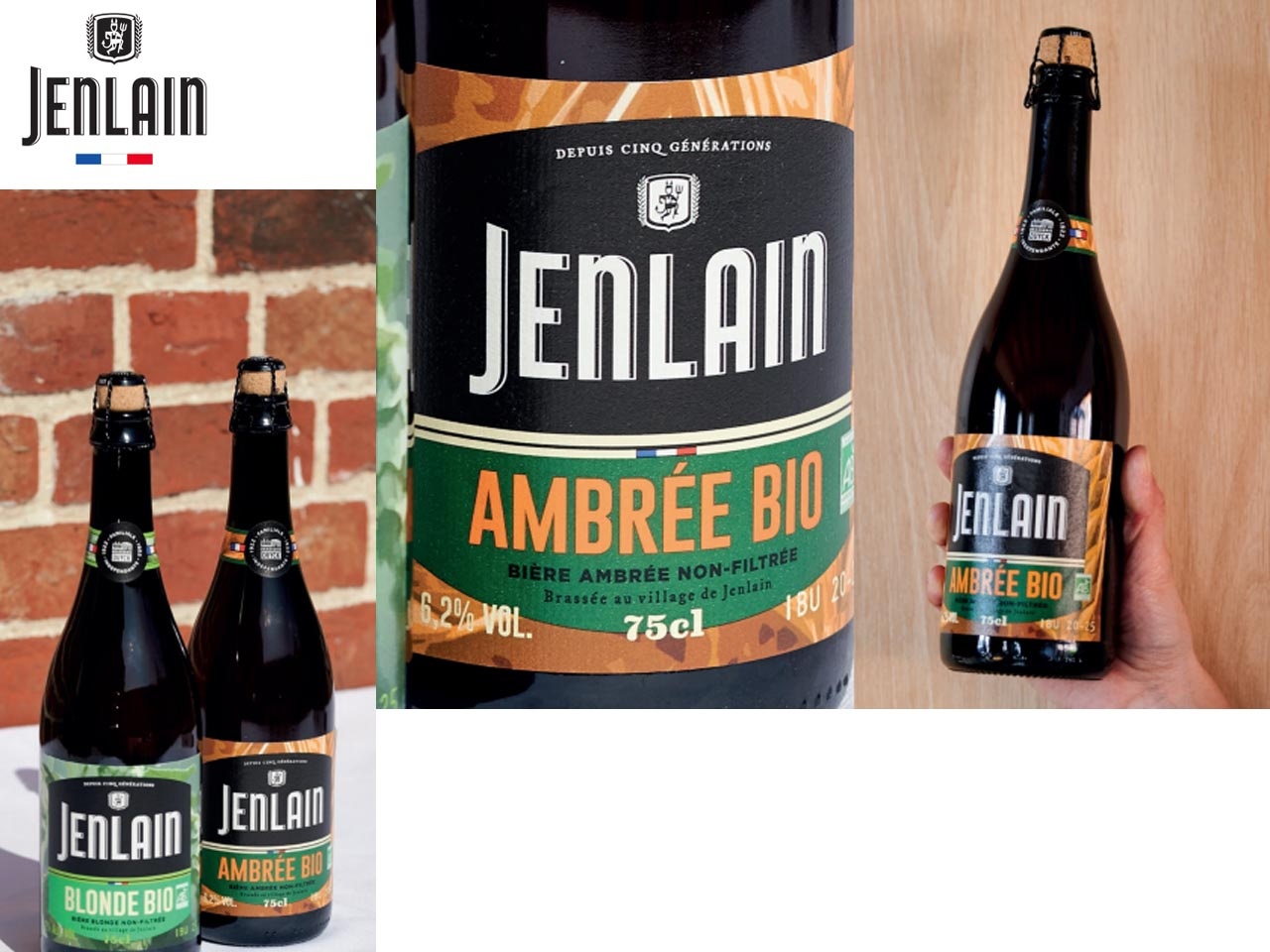 La brasserie Duyck dévoile sa 2ème recette de bière biologique : la Jeanlain Ambrée Bio