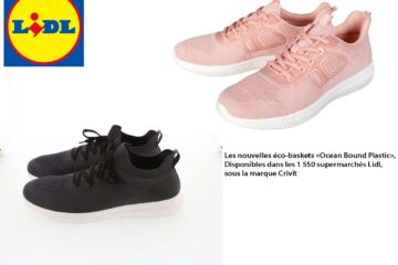 Lidl dévoile ses premières éco-baskets conçues, à partir de plastique retrouvé sur les plages