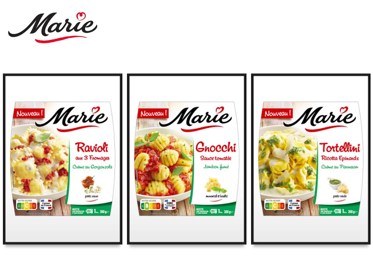 Marie dévoile une nouvelle gamme de pâtes cuisinées, inspirée de la cuisine Italienne