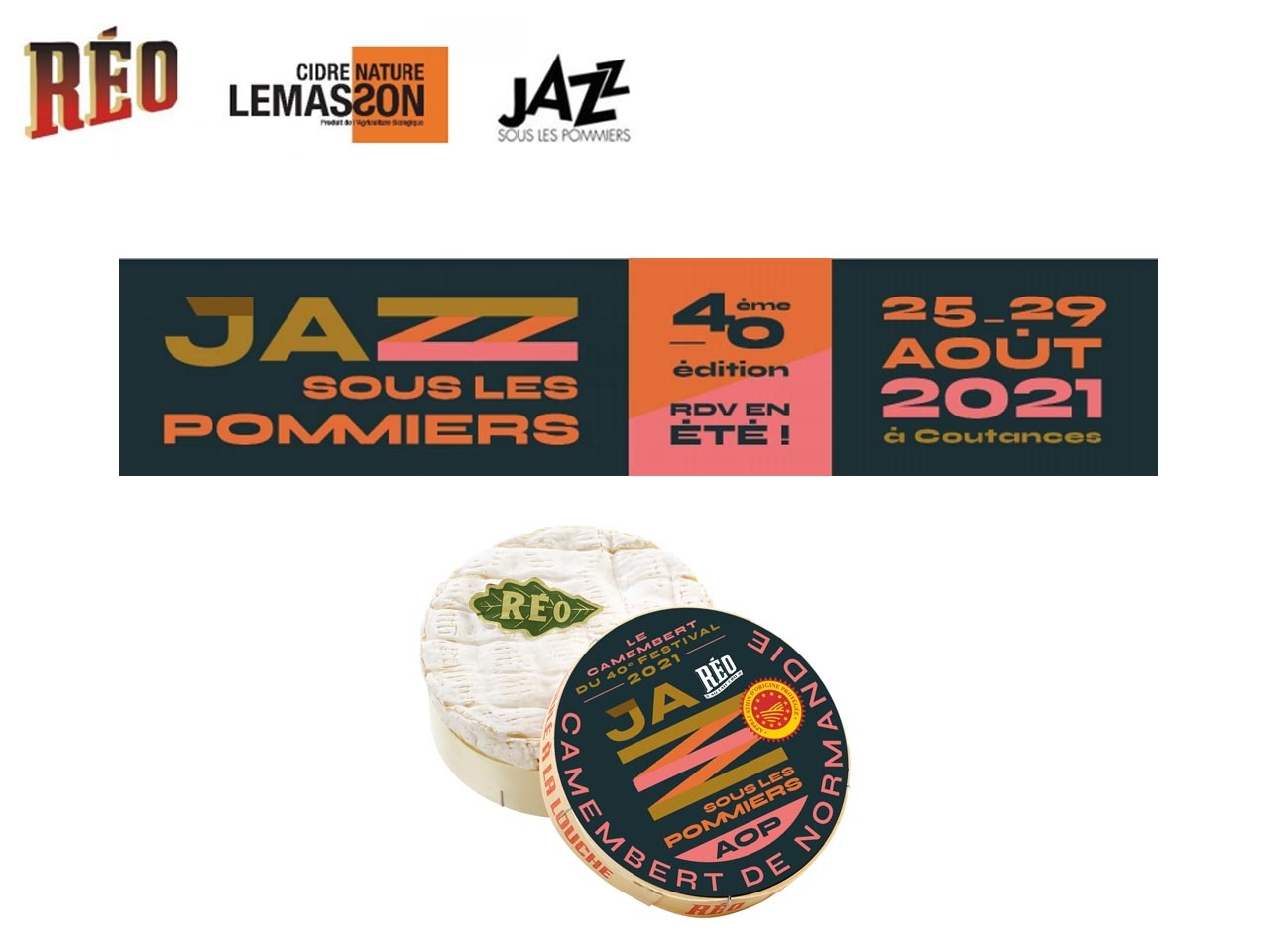 Un camembert Réo aux couleurs de Jazz sous les pommiers 2021 !