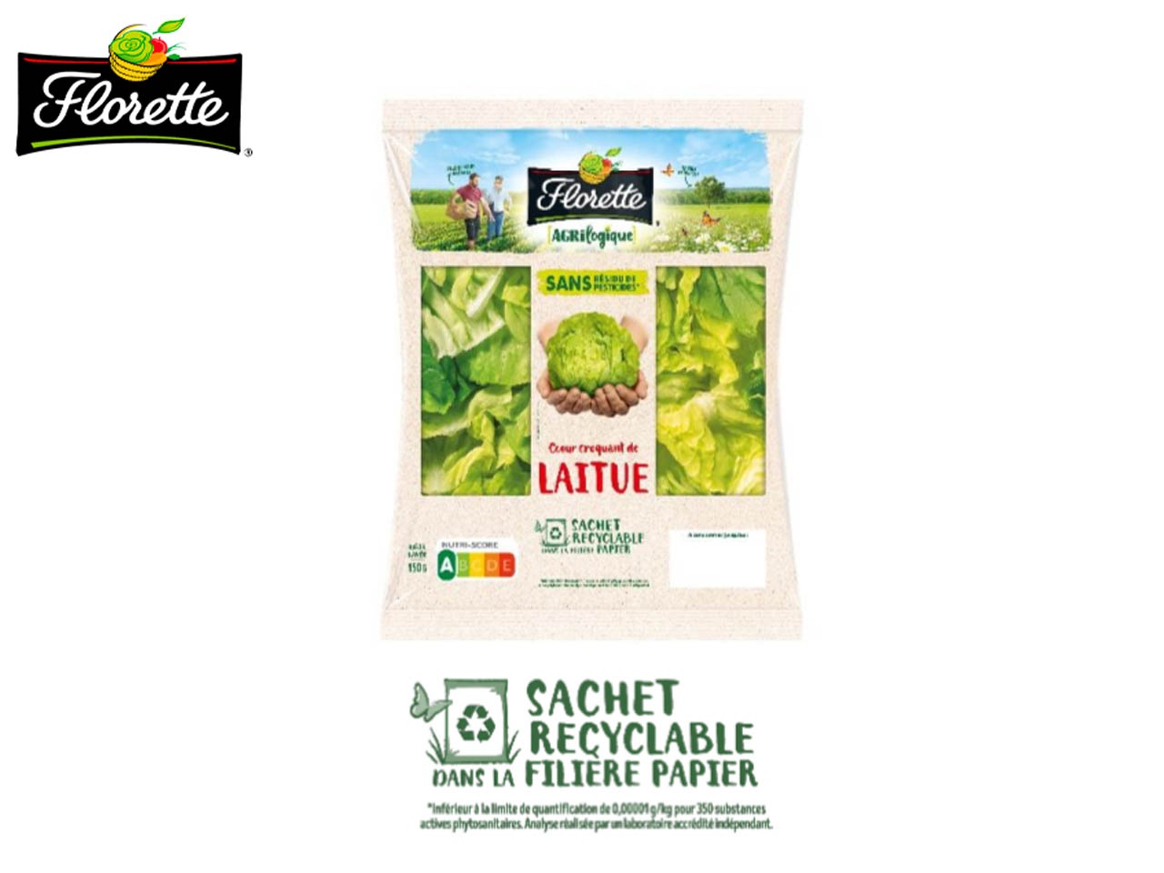 Florette lance un sachet de salade en papier recyclable