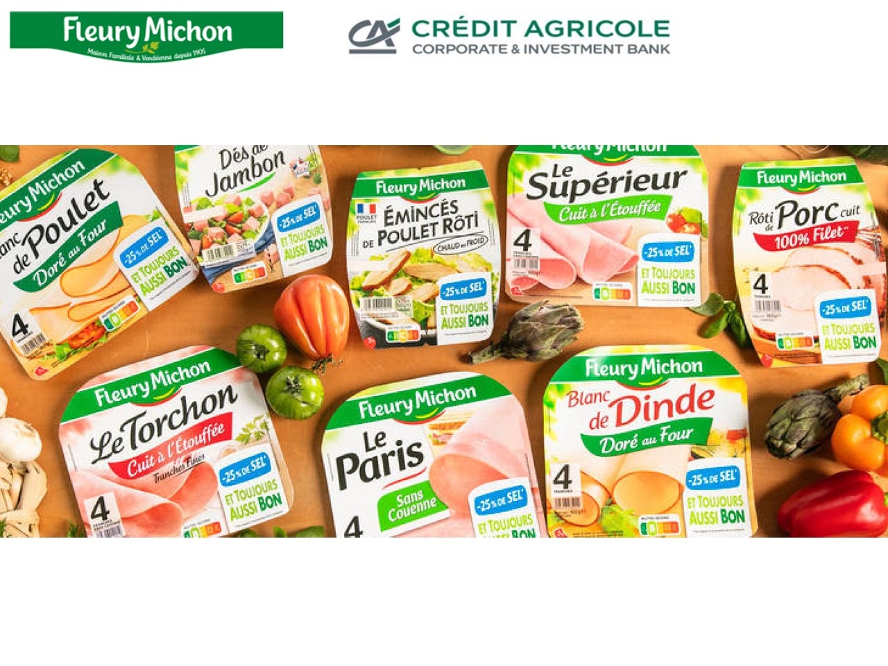 Fleury Michon indexe son coût de financement à sa performance extra-financière grâce à un partenariat avec Crédit Agricole CIB