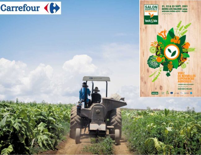 Carrefour signe 2 nouvelles filières biologiques françaises au salon Agricole International Tech&Bio à Bourg-les-Valences