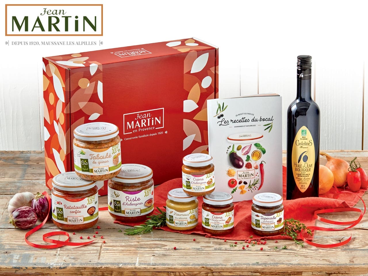 Jean Martin présente son coffret et ses produits, à déguster ou à offrir