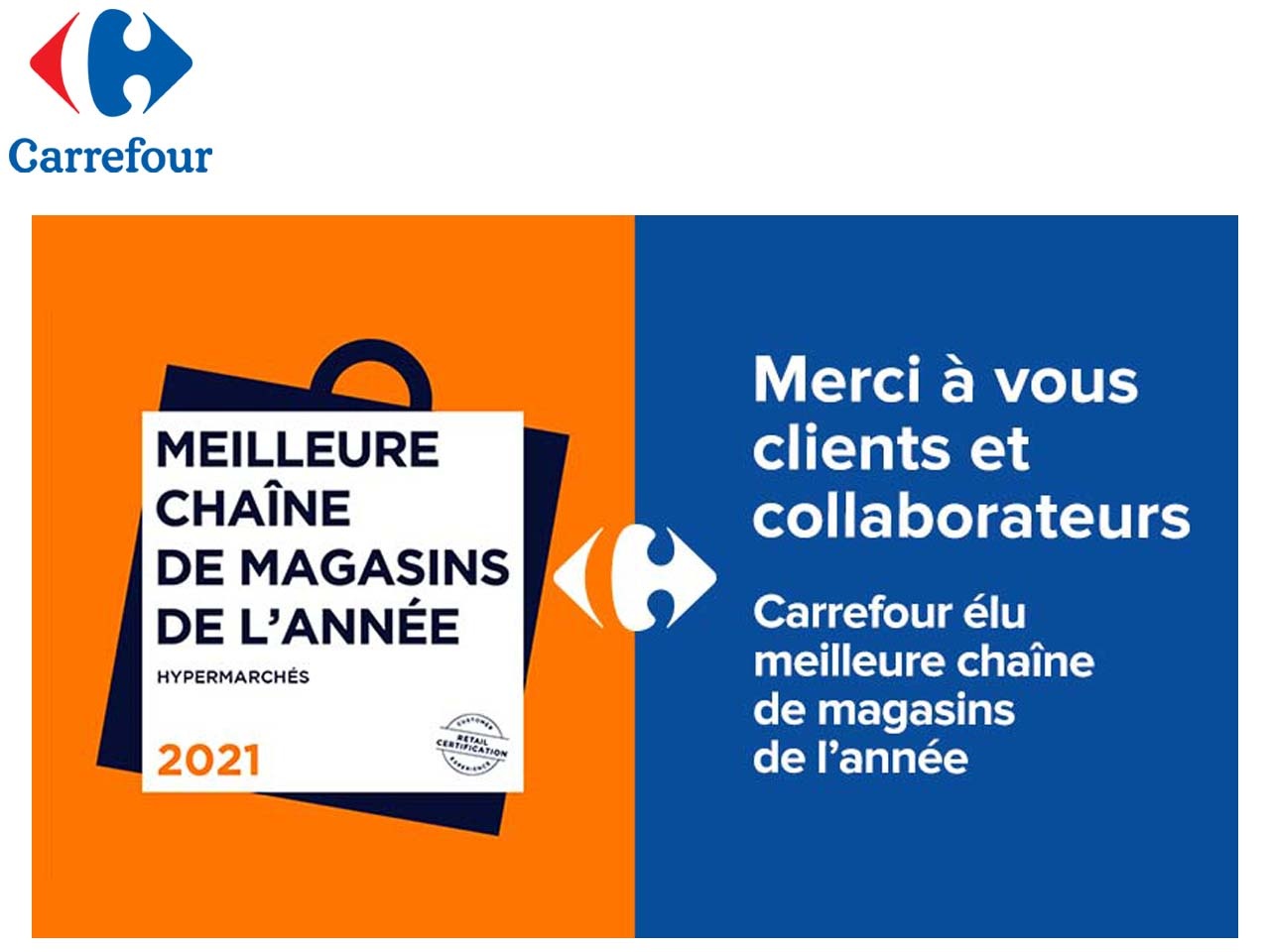 Carrefour remporte trois trophées « Meilleure Chaîne de Magasins de l’année » 2022