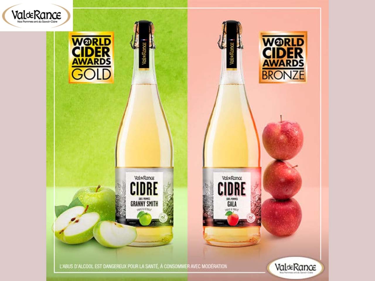 La Maison Val de Rance remporte deux médailles au World Cider Awards 2021