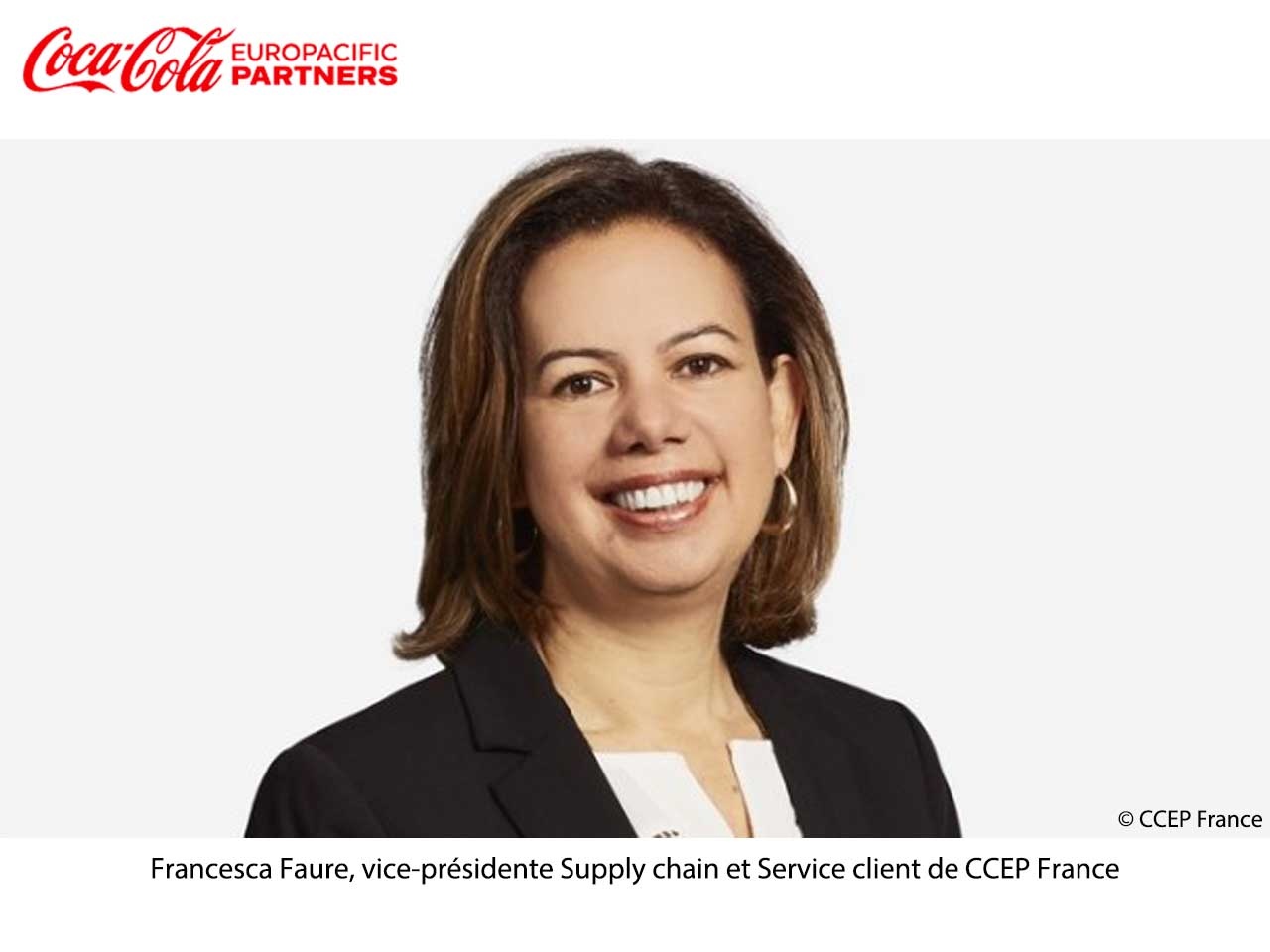 Francesca Faure est nommée Vice-Présidente Supply Chain et Service Client de Coca-Cola Europacific Partners France