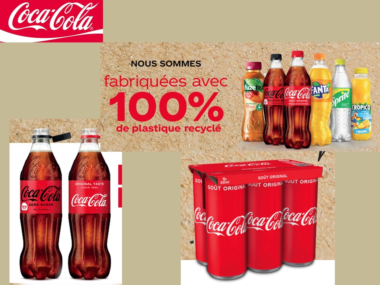 100% de plastique recyclé pour toutes les bouteilles petits formats vendues en France : Coca-Cola continue de réduire son empreinte carbone