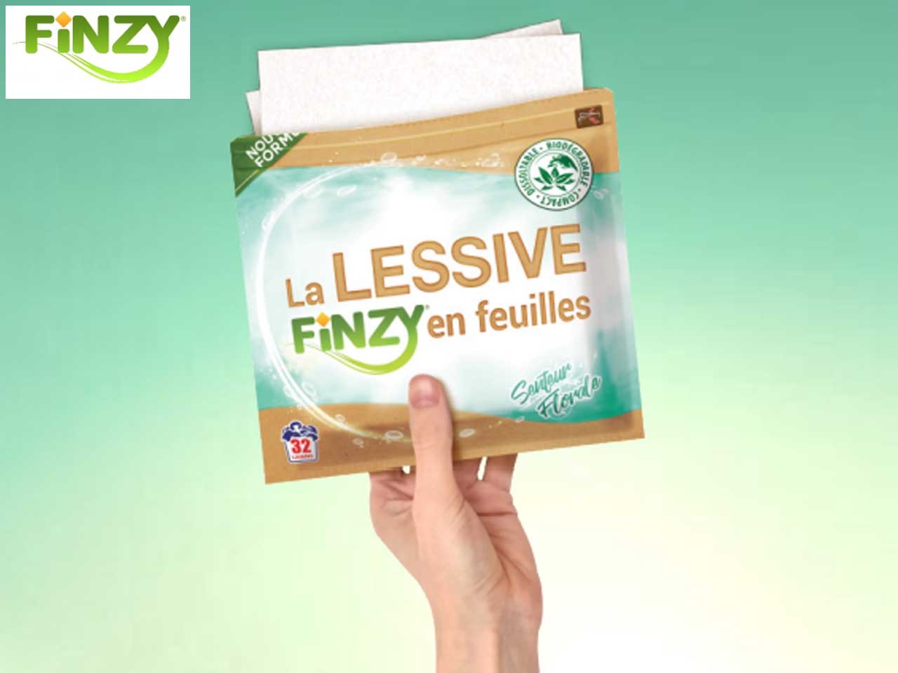 Finzy présente la première lessive en feuilles qui allie efficacité, économies et protection de l’environnement