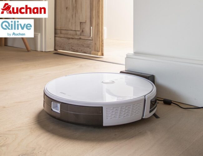 Qilive by Auchan présente son aspirateur robot connecté