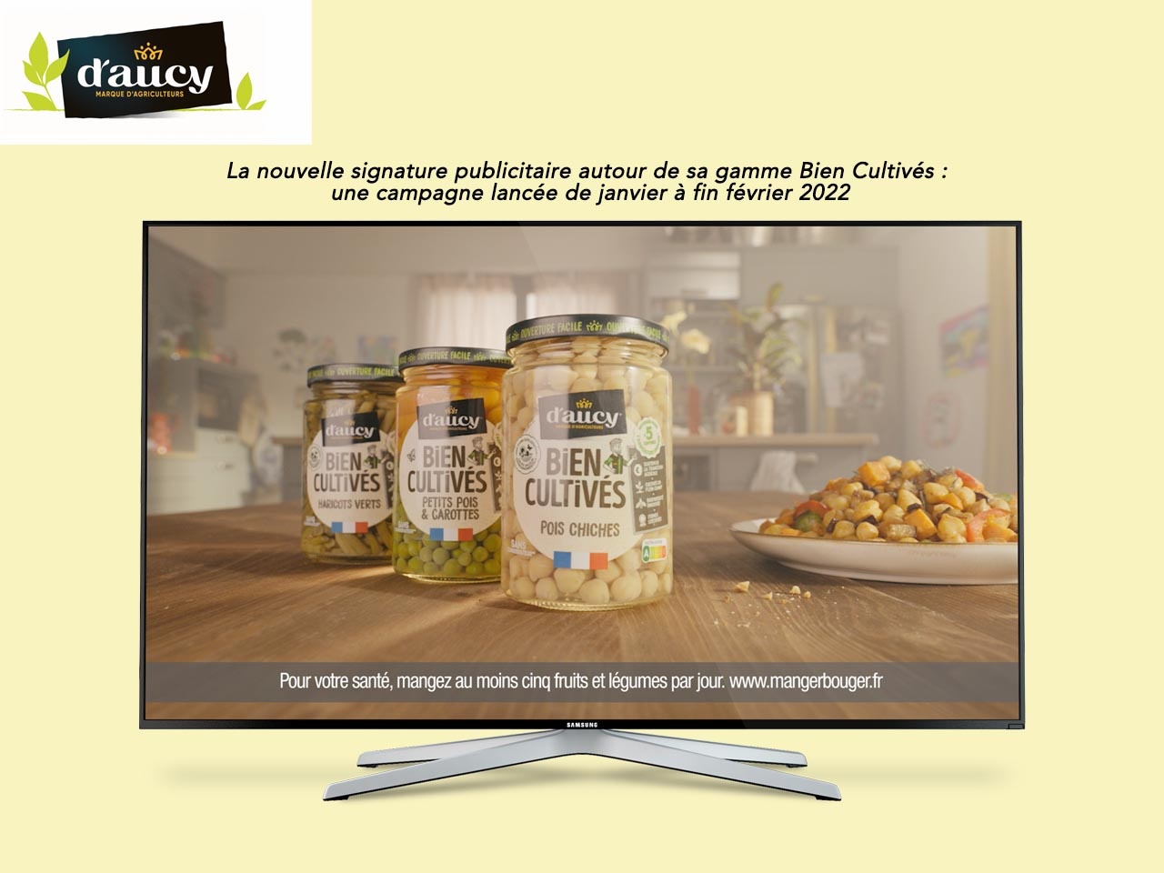 d’aucy présente sa nouvelle campagne TV pour la gamme « Bien Cultivés »