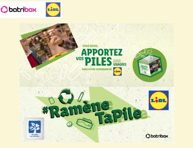 Lidl sensibilise à la collecte de piles et batteries avec Batribox