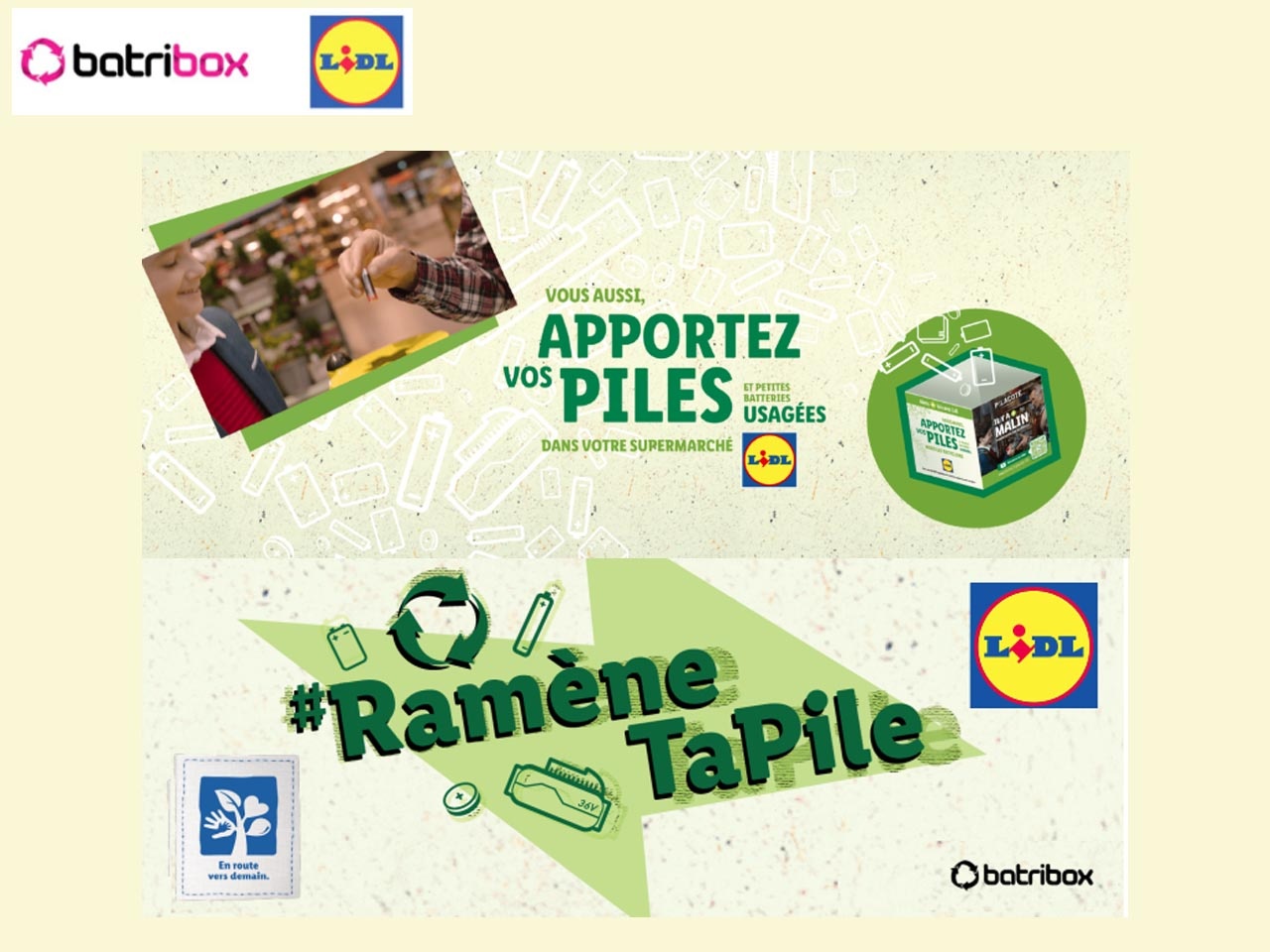 Lidl sensibilise à la collecte de piles et batteries avec Batribox