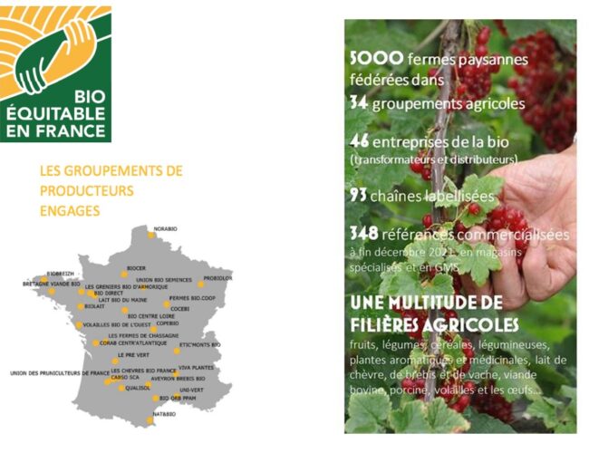 Le label bio équitable en France : piloté en majorité par des producteurs et une multitude de filières agricoles soutenues
