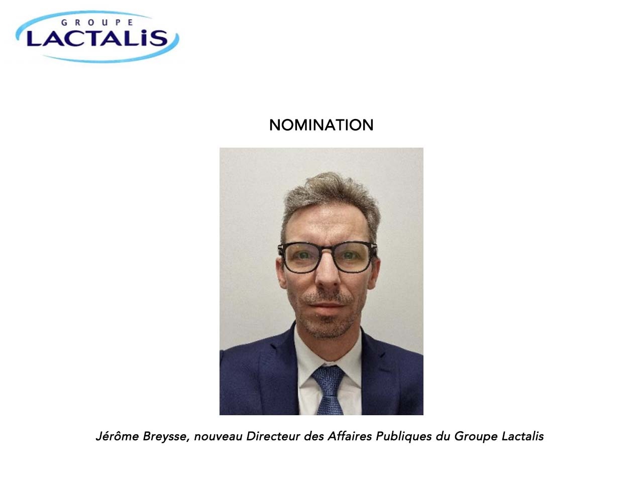 Jérôme Breysse est nommé Directeur des Affaires Publiques du Groupe Lactalis