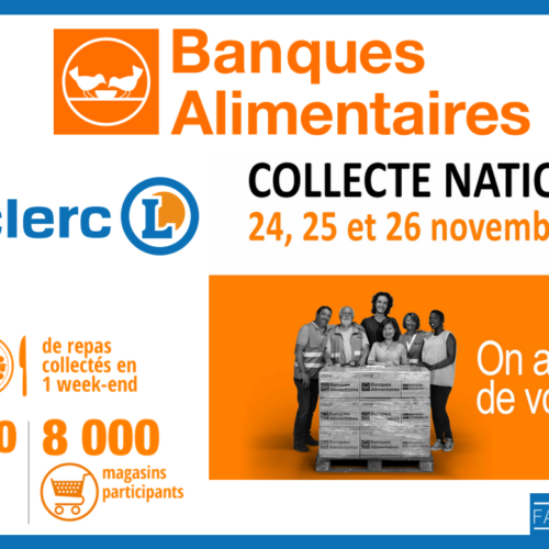 E.Leclerc réitère son engagement avec les Banques alimentaires pour la collecte nationale