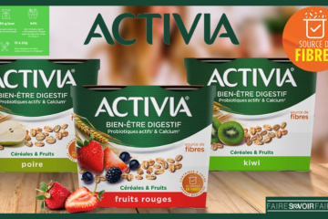 Activia Céréales & Fruits, une nouvelle gamme de yaourts gourmands et bons pour la digestion