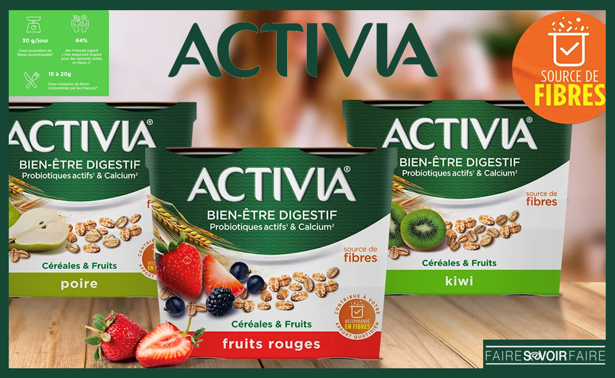 Activia, Topper, Yaourt, Sucré, Muesli, Probiotiques, 165 gr