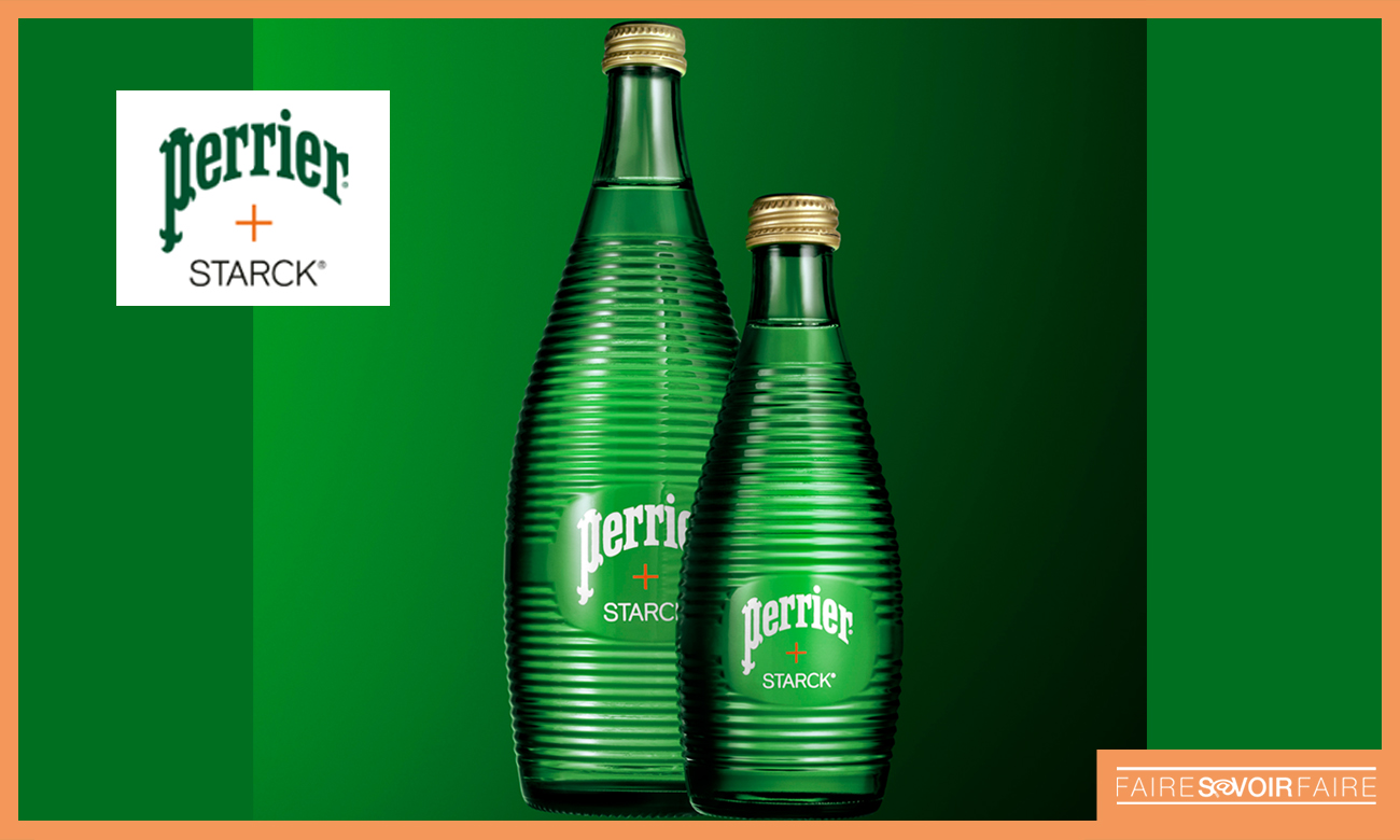 En collaboration avec Philippe Starck, Perrier dévoile une bouteille  iconique - Faire Savoir Faire