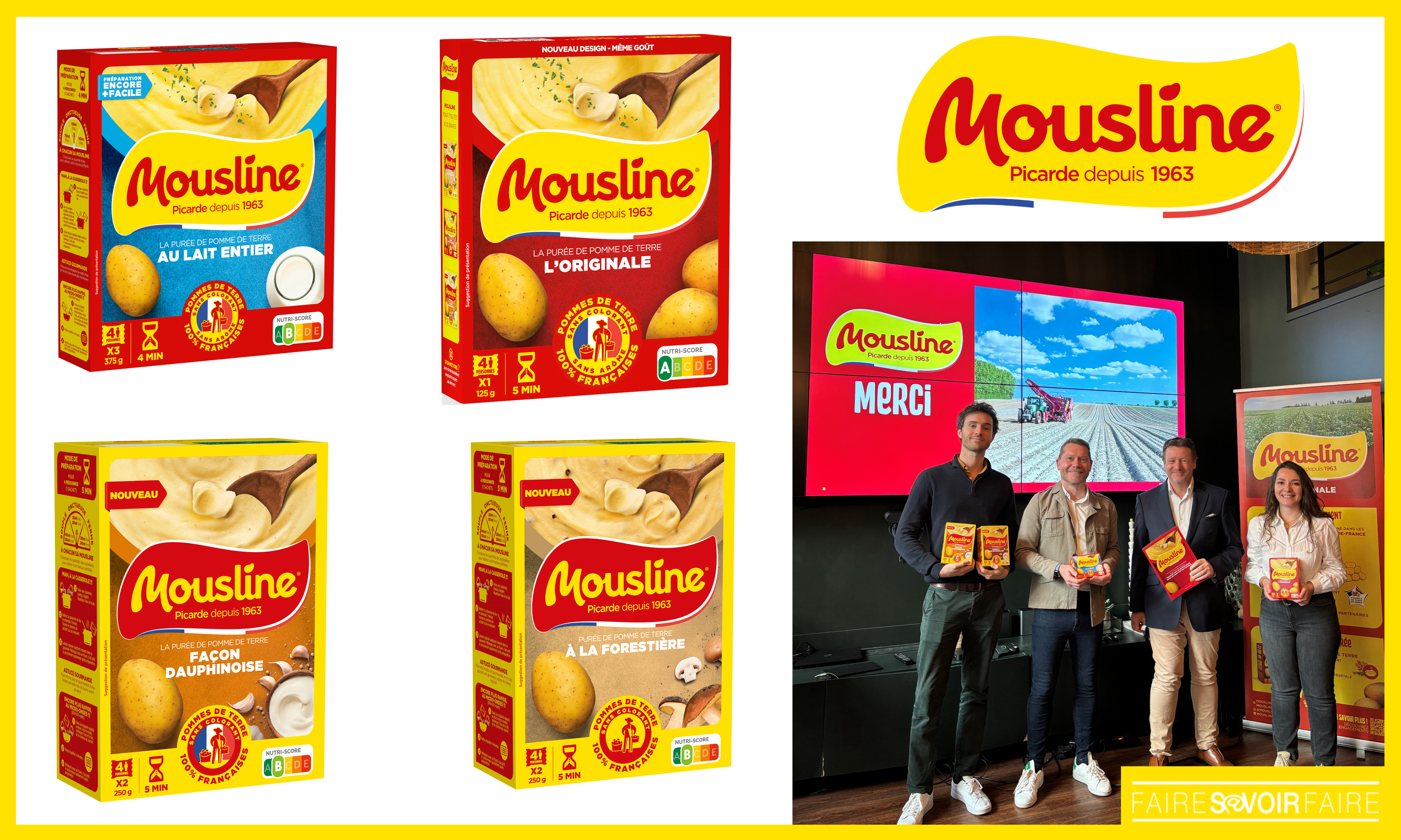 Mousline poursuit sa relance, avec une identité et des packagings modernisés