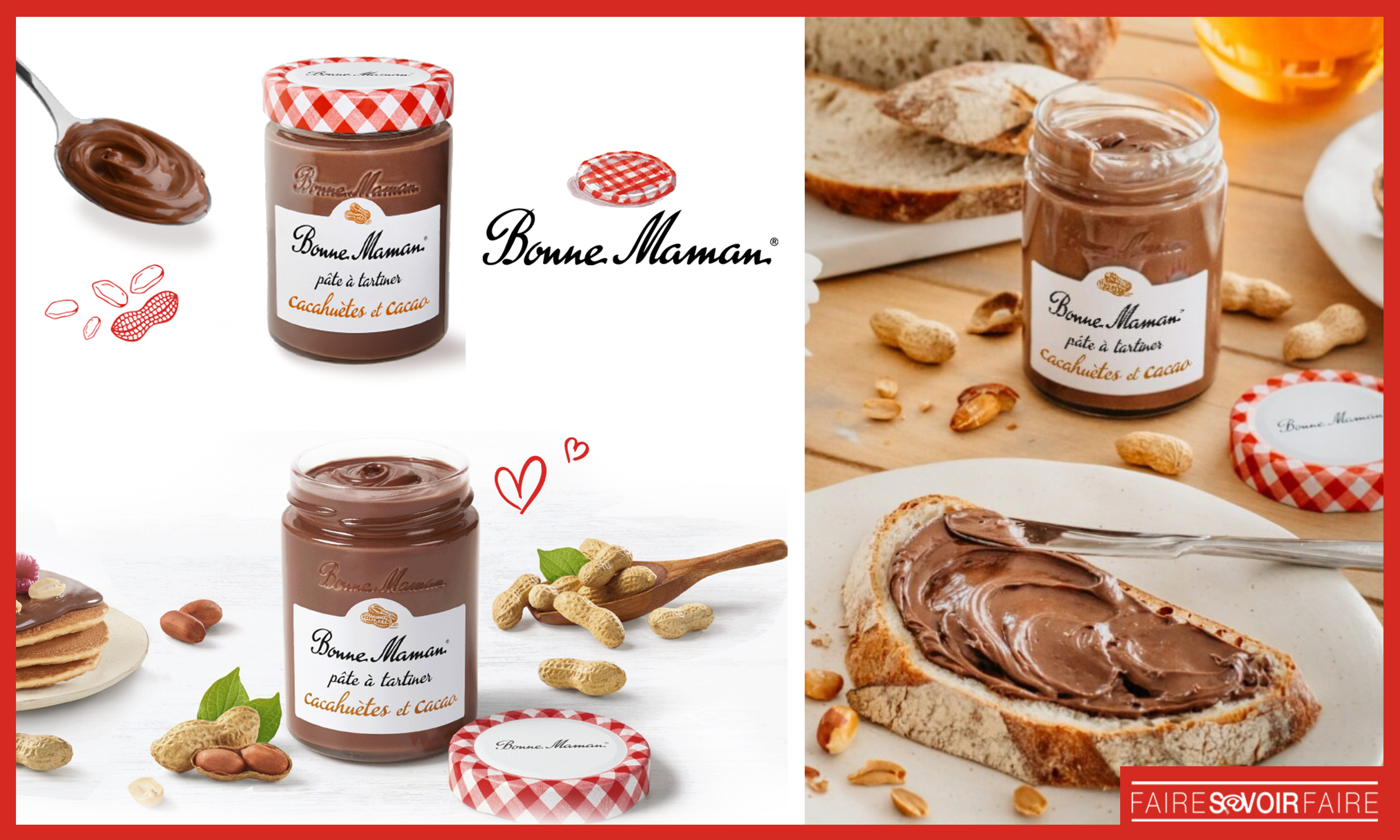 Bonne Maman lance une nouvelle pâte à tartiner à la cacahuète et au cacao