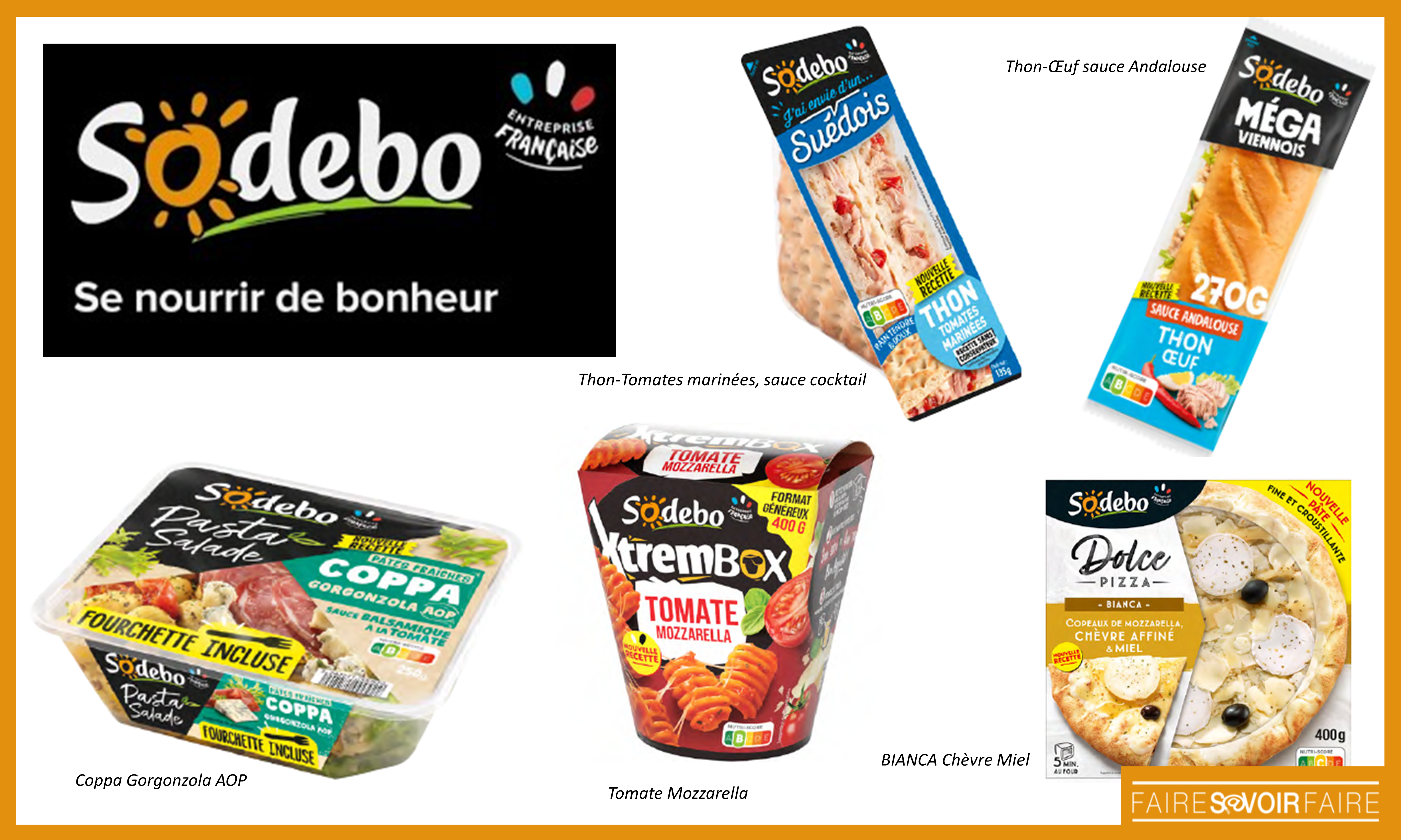 Sodebo continue d’innover sur ses 4 segments