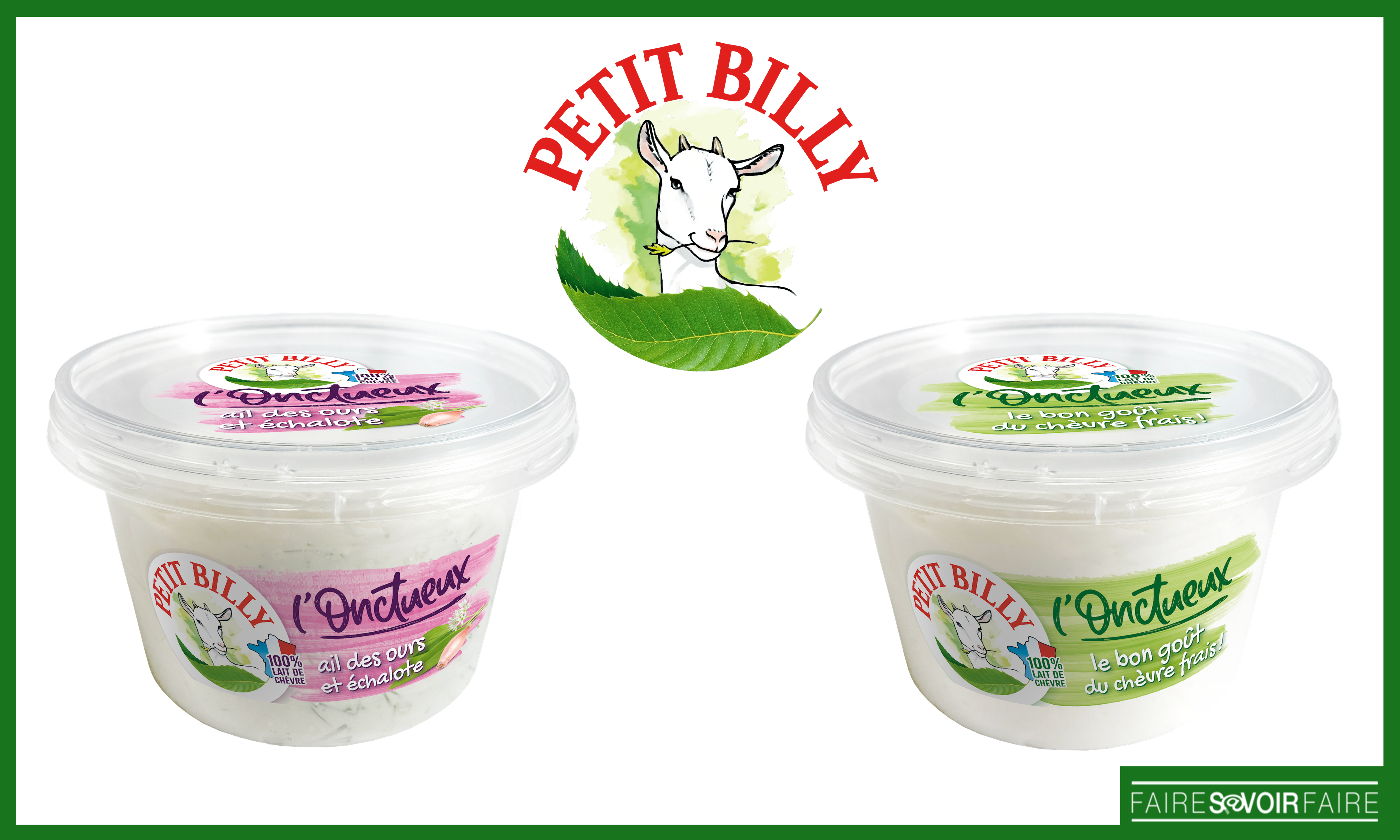 Petit Billy lance la gamme L’Onctueux avec 2 recettes idéales pour les tartines ou l’apéro
