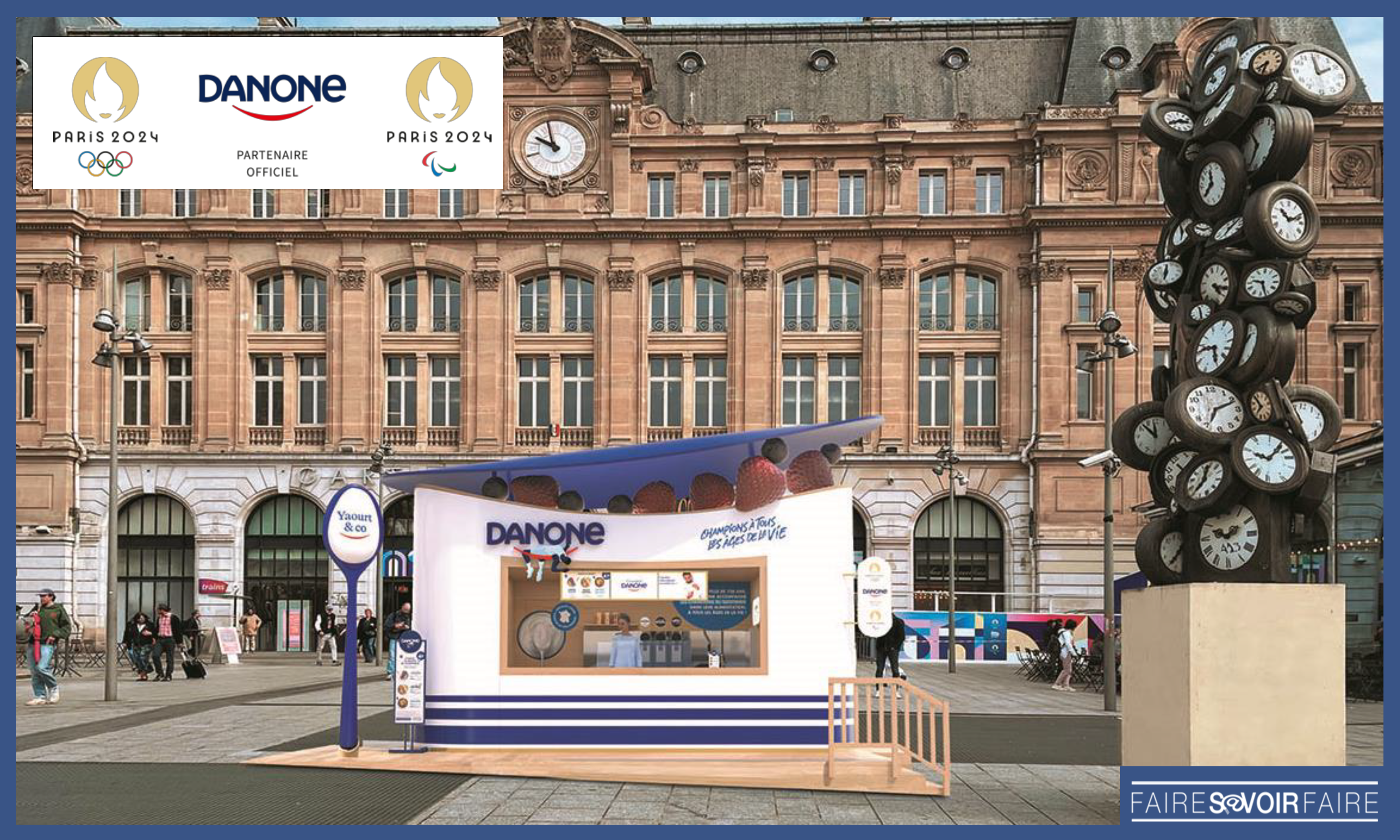 Danone testera un nouveau concept de consommation lors des JO de Paris 2024
