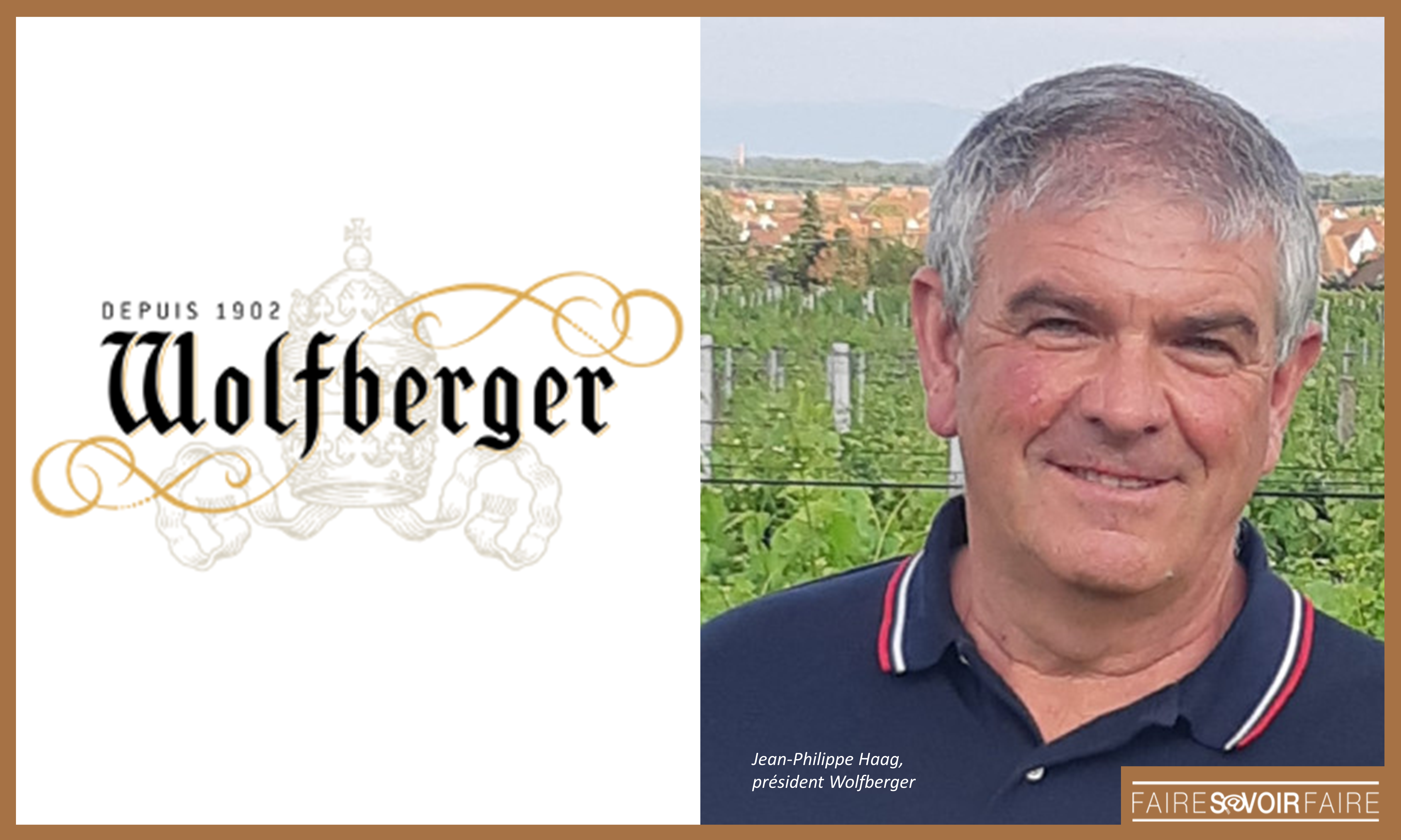 Jean-Philippe Haag nommé président de la cave coopérative vinicole alsacienne Wolfberger