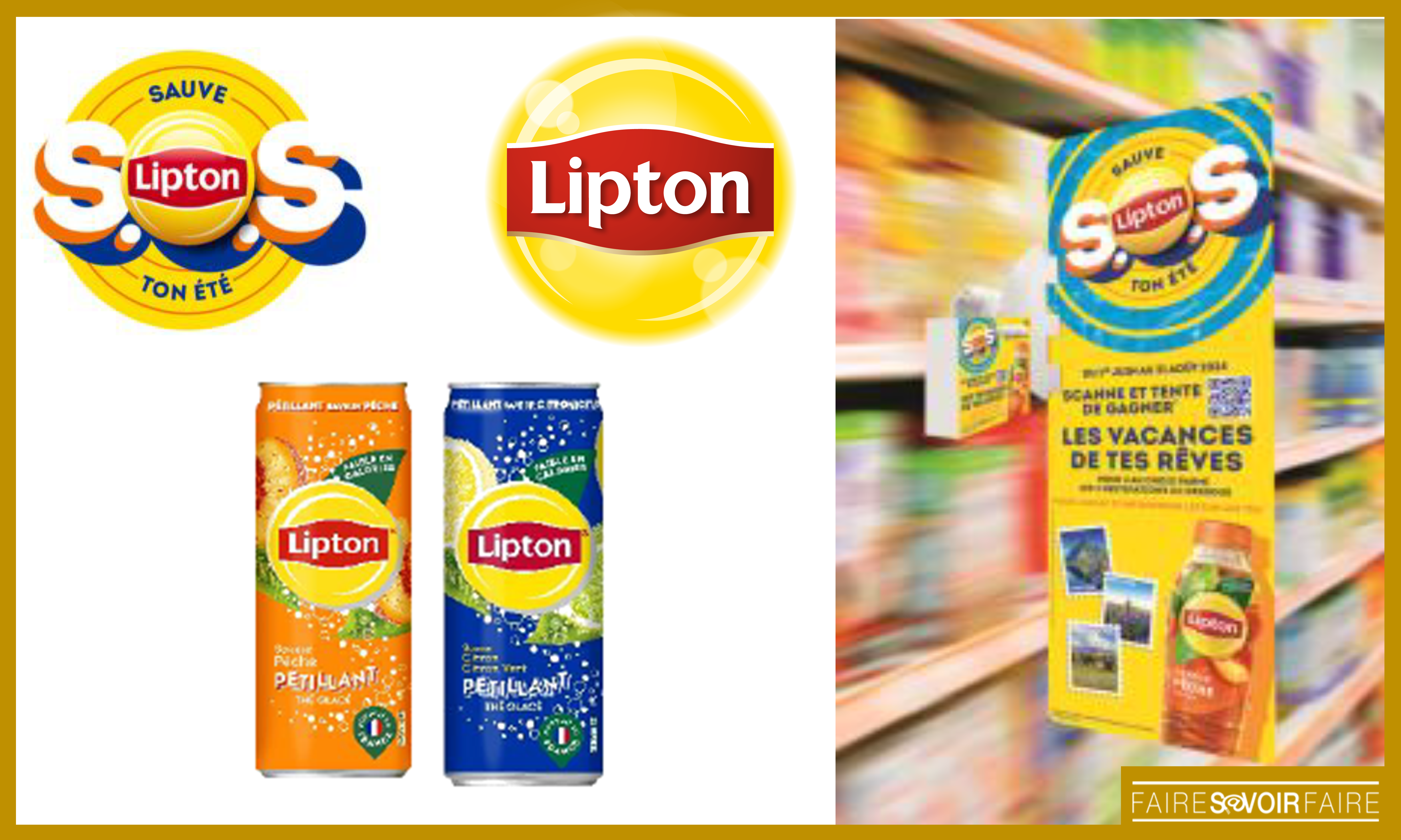 Lipton lance des thés glacés pétillants et déploie sa campagne « Sauve ton été »