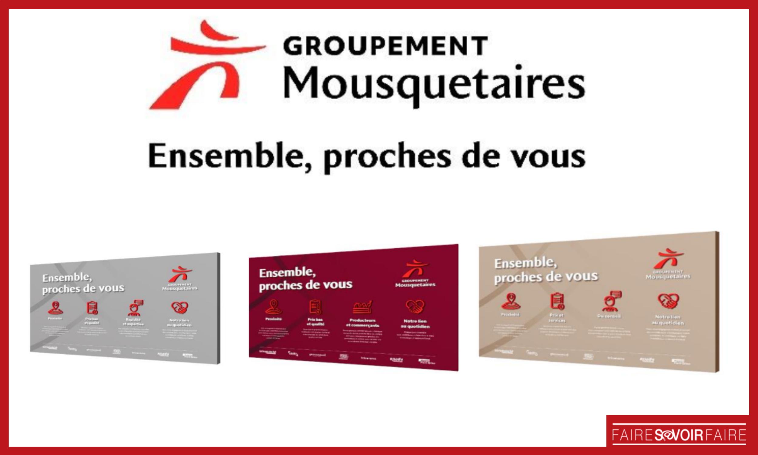 Le Groupement Mousquetaires affirme son identité collective avec sa nouvelle signature « Ensemble, proches de vous »