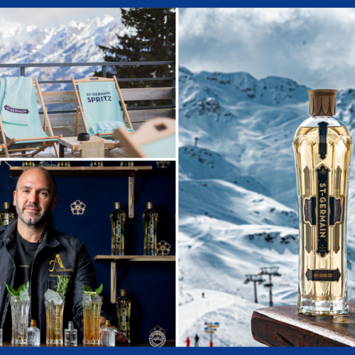 La liqueur St-Germain est distribuée dans les Alpes par les établissements La Folie Douce et des restaurants