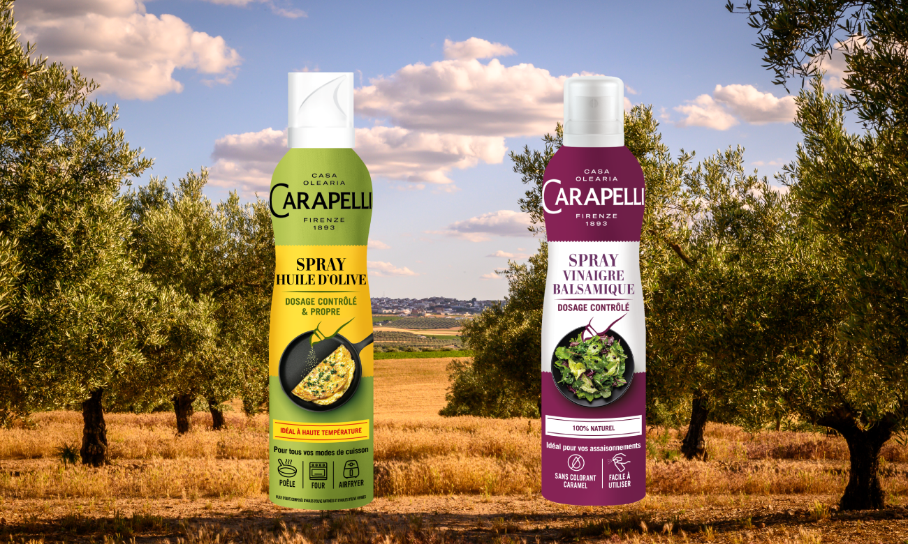 Carapelli innove avec des sprays d’huile d’olive et de vinaigre balsamique