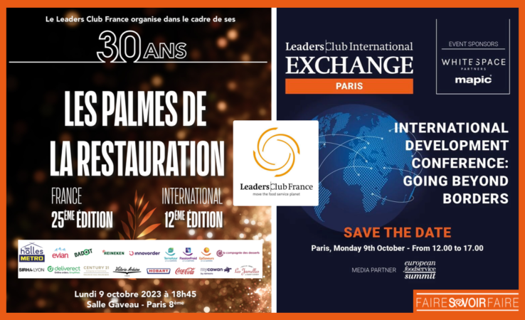 L’univers du food service a rendez-vous aux 25e Palmes du Leaders Club le 9 octobre à Paris