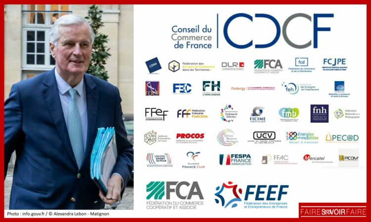 Le Conseil du Commerce de France, la FCA et la FEEF saluent la nomination de Michel Barnier… et partagent leurs attentes